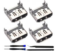 ZHUROUPU Reemplazo del Conector de Interfaz de portavoz del Puerto HDMI para Sony para la Consola para PS4, Conector de Interfaz de Jack Plug Puerto HDMI para Consola para PS4-2pcs