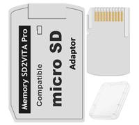 ZHUROUPU SD2Vita Juego 6.0 Adaptador de Tarjeta de Memoria, para PS Vita PSVSD Micro SD para PSV 1000/2000, Soporte de Tarjeta TF hasta 512G para PSVITA 1000/2000 3.60-3.74 Sistema de Firmware