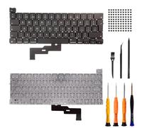 ZHUROUPU Teclado de Repuesto UK Layout para Macbook Pro 13 Inch con Retina A2338 Late 2020 Year (EMC 3578), UK Standard Big Enter Key Keyboard Sustitución