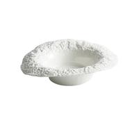 zhuyanbo007 plato de comedor, Plato principal de cerámica con textura roca, plato for Hotel, restaurante, cena for el hogar, ensalada Pasta, platos for sopa champiñones, tazón forma sombrero(10inch)