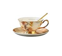 zhuyanbo007 Tazas Juego de té europeo, ligero, lujo, porcelana china, for café, estilo retro, for la tercera edad, británico, for tarde para café con leche, té caliente, leche