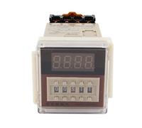 ZHWTISNPE DH48S-2Z Pantalla LCD Relé de Tiempo Digital 0.01S-99H99M CA 380V con Enchufe