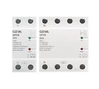 ZHWTISNPE Protector automático de sobretensión y subtensión GPV8-63 for Carril DIN, 220 V CA, monofásico trifásico, con restablecimiento, 80 A(63a,GPV8-D 2P)