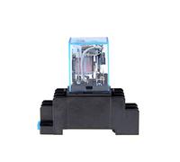 ZHWTISNPE Relé AC 220V Bobina relé de Potencia LY2NJ DPDT 8 Pines PTF08A JQX-13F con Base Enchufe electrónico Micro Mini Interruptor módulo electromagnético