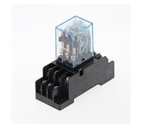 ZHWTISNPE Relé intermedio MY3NJ pequeño relé electromagnético de Potencia con Base 11 Pines DC12V AC12V DC24V AC24V AC110V AC220V(AC 220V)