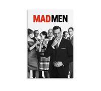 ZHXIAOLDE Mad Men Series Black White Poster Pintura Decorativa Lienzo Arte de Pared Salón Póster Dormitorio Pintura, Arte de Pared Impresión de Imagen Moderna Decoración de Habitación Familiar 20 x 30