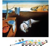 ZHXXFD Pintar Por Numeros Adultos Cuadros Famosos Salvador Dali - Pintor Surrealista Español,Cuadro Diy Por Numeros Chica Pintura Acrilica Para Lienzos Paisaje,Con Marco 40X50Cm,A10