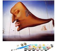 ZHXXFD Pintar Por Numeros Adultos Cuadros Famosos Salvador Dali - Pintor Surrealista Español,Cuadro Diy Por Numeros Chica Pintura Acrilica Para Lienzos Paisaje,40X50Cm,A2