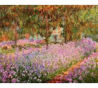 ZHXXFD Pintura Por Numeros Adultos Niños Paisaje Cuadros Famosos Con Marco 40X50CM Irises In Monet'S Garden - Claude Monet,B27