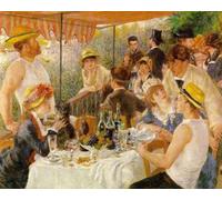 ZHXXFD Pintura Por Numeros Adultos Niños Paisaje Cuadros Famosos Sin Marco 40X50CM Le Déjeuner Des Canotiers - Pierre Auguste Renoir,B24