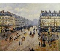 ZHXXFD Pintura Por Numeros Adultos Niños Paisaje Cuadros Famosos Sin Marco 40X50CM Rain Effect - Camille Pissarro,A1