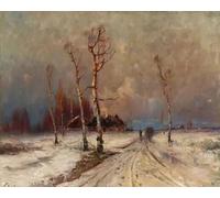 ZHXXFD Pintura Por Numeros Adultos Paisaje Nevado del Bosque en Invierno Obra Maestra Animales Sin Marco 40X50CM Conjunto De Pintura Al Óleo Pintada A Mano Paisaje,A21