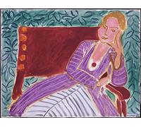 Zhyaunz Chica joven en un vestido persa-Kits de pintura de diamantes 5D DIY-Henri Matisse-bordado de punto de cruz regalo de arte redondo completo 40x50cm