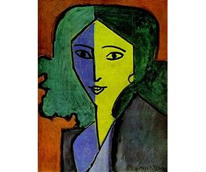 Zhyaunz Retrato de niña-Kits de Pintura de Diamantes 5D DIY Henri Matisse Punto de Cruz Bordado de Diamantes de imitación Regalo de decoración 40x50cm