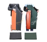 ZHYUAN 2 piezas Delantalde trabajo,Delantalesimpermeables,PU impermeable delantales ajustables,Delantalde trabajo de goma para la industria,Ultra Lightweight Industrial Apron,Delantal de carnicero
