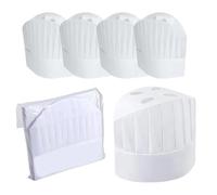 ZHYUAN 20 Piezas Gorrodecocina,Sombrerosdechef Unisex,GorroCocina,GorrosdeChef,GorrodeChef,Set de Sombrero de Cocina,Gorros de Cocinero,Adecuado para Cocina,tareas domésticas y restaurantes