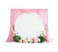 ZHYUAN 220 cm,Fondo Circular,Fondoredondobeige, Fondoredondoblanco,Fondoredondomarfil, Marfil Fondo Redondo Fondo fotografía, Adecuado para Bodas, Fiestas de cumpleaños, Banquetes y Eventos.