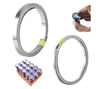 ZHYUAN 2PCS Nickelband Nickelband Nickel Streifen,10Mx10 mm,10 Mx3MM,Cinta de Níquel,Tiras Niquelada Acero,Níquel de Batería,lamina niquel,Tira de Níquel,niquel soldadura,niquel puro