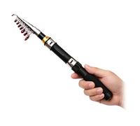 ZHYUAN Caña de pescar telescópica de 1,9 m, telescópica ultraligera, caña de pescar telescópica, caña de pescar telescópica de gran alcance, adecuada para el mar