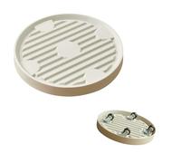 ZHYUAN Soporte Redondo para macetas,Carrito para Plantas de Exterior,Macetas Redondas para Plantas con Ruedas,Soporte para Macetas con Ruedas Ajustable,Macetas de Flores Rodillos,Rodillo para Plantas