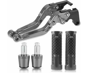 zhyubnd Empuñadura Manillar Motocicleta Embrague Maneta Freno para Suzuki GS500 GS 500 1989-2008 1996-2003 Palancas Embrague Freno Ajustables