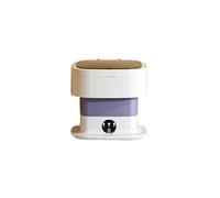 zhyunvd Lavadora Móvil Portátil Plegable Lavadora,bajo Consumo de Agua y Consumo de energía,con escurridor,para Ropa de Bebé,Ropa Interior o Artículos Pequeños,Dormitorio,Camping Purple