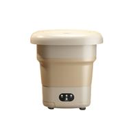 zhyunvd Lavadora Móvil Portátil Plegable Lavadora,Camping, Lavadora portátil para Ropa de Bebé,Ropa Interior o Artículos Pequeños,Dormitorio,Camping,Lavandería de Viaje RV Khaki