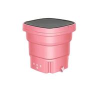 zhyunvd Lavadora Móvil Portátil Plegable Lavadora,Lavadora Pequeña,para Ropa de Bebé,Ropa Interior o Artículos Pequeños,Dormitorio,Camping,Lavandería de Viaje RV Pink