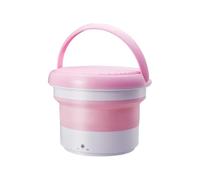 zhyunvd Lavadora Móvil Portátil Plegable Lavadora,Lavadora portátil para Ropa de Bebé,Ropa Interior o Artículos Pequeños,Dormitorio,Camping,Lavandería de Viaje RV Pink