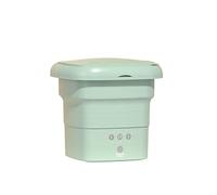 zhyunvd Lavadora Portátil,Camping, Lavadora Portátil,Lavadora Móvil Portátil Plegable Lavadora Ropa Interior O Artículos Pequeños,Dormitorio,Lavandería De Viaje RV Bluish Green