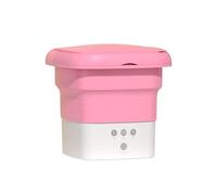 zhyunvd Lavadora Portátil,Camping, Lavadora Portátil,Lavadora Móvil Portátil Plegable Lavadora Ropa Interior O Artículos Pequeños,Dormitorio,Lavandería De Viaje RV Bluish Pink