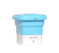 zhyunvd Lavadora Portátil,Camping, Lavadora Portátil,Lavadora Móvil Portátil Plegable Lavadora Ropa Interior O Artículos Pequeños,Dormitorio,Lavandería De Viaje RV Bluish Blue