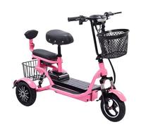 zhyunvd Scooter De Movilidad De 3 Ruedas, Eléctrico Adulto Plegable Y Ligera,Mobility Scooter,Plegable Desmontable,Almacenamiento Móvil para Maletero De Coche Pink,35kmk