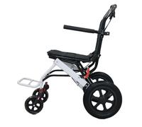zhyunvd Silla De Ruedas Autopropulsable para Adultos,Silla De Ruedas Plegable Ligera AUTOPROPULSABLE,Silla De Ruedas Plegable,para Mayores,para Minusválidos,hasta 100 Kg A,Solid Rear Wheel