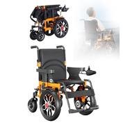 zhyunvd Silla De Ruedas Eléctrica para Adultos, Plegable Todo El Terreno Silla De Ruedas Eléctrica para Ancianos,con Joystick De Fácil Manejo,Seguras Y Fáciles De Conducir para 12A