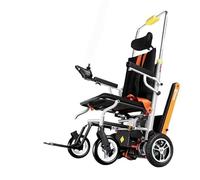 zhyunvd Sube-Escaleras Eléctrico sobre Orugas,Silla Portátil Plegable para Escaleras,Silla De Ruedas Eléctrica sobre Orugas,Aleación De Aluminio,Carga 169 Kg/373 LB Electric