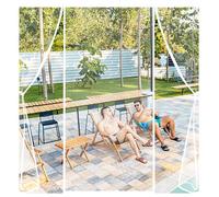 ZHZFSH Puerta Magnética, Mosquitera Puerta Magnetica, Doble Apertura Lateral Mosquitera Puerta Corredera, Cortinas, Mosquiteras para Puertas, Ventanas, Balcón Blanco-B,140x220cm