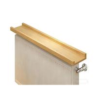 ZHZHXR Baldas Flotantes Pared Forma de U Estantes de Pared 1 Estante Fácil Instalación para Sala Estar, Dormitorio, Baño, Maximiza el Espacio Disponible(Natural,60x15cm/23.62x5.91in)