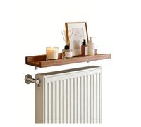 ZHZHXR Estante Radiador Taladrar, Estante Colocar Encima del Radiador Estantes de Pared Cuadros para Sala Estar, Cocina, Dormitorio, Baño, Fácil Instalar(Brown,90x15cm/35.43x5.91in)