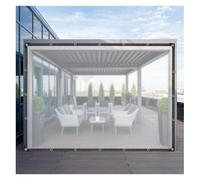 ZHZHXR Lonas Impermeables Exteriores, Lona Transparente Cortinas Lluvia Resistentes Desgarro para Muebles, Terrazas, Pérgolas, Hogar, Jardín y Uso Exteriores (1x10m/3.28x32.8ft)