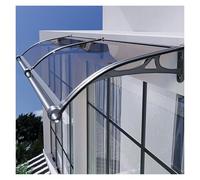 ZHZHXR Marquesina Techo Puerta Marquesinas Cubiertas Ampliable Protección contra Lluvia Resistente a Los Rayos UV para Balcón, Porche, Ventana, Gris Oscuro(60x100cm/23.62x39.37in)