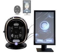 ZHZWwansuGE Analizador Facial De 13,3″/21,5″, Analizador Inteligente De Piel con IA, Imágenes De 8 Espectros, 20 Elementos De Prueba, Análisis Y Predicción De Síntomas De La Piel Black-21.5in