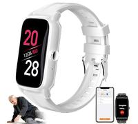 ZHZWwansuGE Reloj Anticaídas para Personas Mayores, Pulsera De Seguimiento GPS Antipérdida, Detección De Caídas + Llamada De Emergencia SOS, Videollamada Bidireccional HD, Resistente Al Agua White