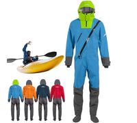 ZHZWwansuGE Traje Seco De Kayak para Hombre, Impermeable De Tres Capas, con Puños Y Cuello De Látex, Capucha Ajustable, para Surf, Kayak, Vela Y Otros Deportes Acuáticos En Aguas Frías D-M