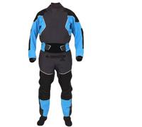 ZHZWwansuGE Traje Seco para Hombre para Kayak, Tejido Impermeable De 3 Capas, Diseño Totalmente Impermeable Y Transpirable, Cuello Y Puños De Látex, para Todas Las Actividades Acuáticas Blue-XXL