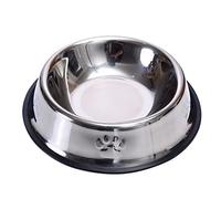 ZHZXBDGQ Cuenco de acero inoxidable para perros, cuenco de alta estabilidad, adecuado para mascotas pequeñas, medianas y grandes, cuencos de alimentación para mascotas y cuencos de agua, 18 cm