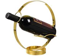 ZHZXBDGQ Soporte para botellas de vino, soporte para botellas de vino, servidor de vino de círculo de metal, servidor de botellas, presentación de bebidas, diseño simple y elegante, se adapta a casi
