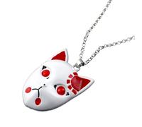 ZIAFRPN Anime de Moda Demon Kimetsu No Yaiba Blade of Ghost Collar Tanjirou Sabito Makomo Máscara de Zorro Floral Cosplay Collar