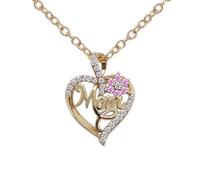 ZIAFRPN Carta de Amor de Moda MOM Collar de Flores representa Que Eres mi corazón Colgante de Flores Regalo de Encanto de Calidad