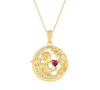ZIAFRPN Collar Ángel De Oro para Mujer Joyería Original Inicial Trending Love Gift 2024 Regalos para Maestros